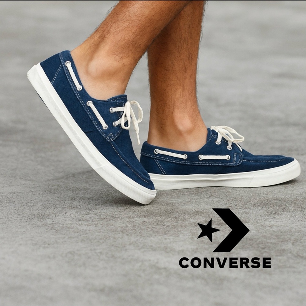 Converse Men's Blue Canvas Sneakers